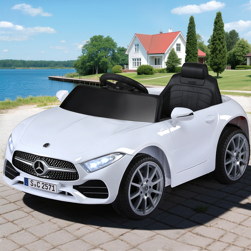 Kids Electric Ride On Car Licensed Outdoor Toys Cars Music Remote White Kids Electric Ride On Car Licensed Outdoor Toys Cars Music Remote White