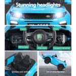 Rigo Kids Electric Ride On Car SUV Range Rover-inspired Toy Cars Remote 12V Blue