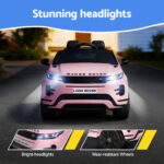 Rigo Ride On Car Kids Electric Ride On Cars Land Rover Licensed 12V Pink