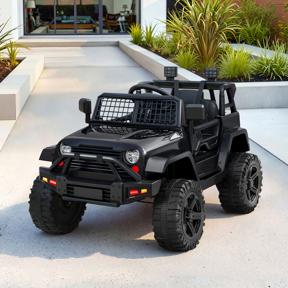 Rigo Ride On Car Kids Electric Ride On Cars Kids Jeep 12V Black Rigo Ride On Car Kids Electric Ride On Cars Kids Jeep 12V Black