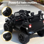 Rigo Ride On Car Kids Electric Ride On Cars Kids Jeep 12V Black