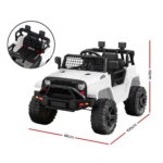 Rigo Ride On Car Kids Electric Ride On Cars Kids Jeep 12V White