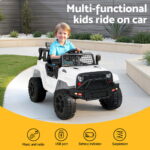Rigo Ride On Car Kids Electric Ride On Cars Kids Jeep 12V White