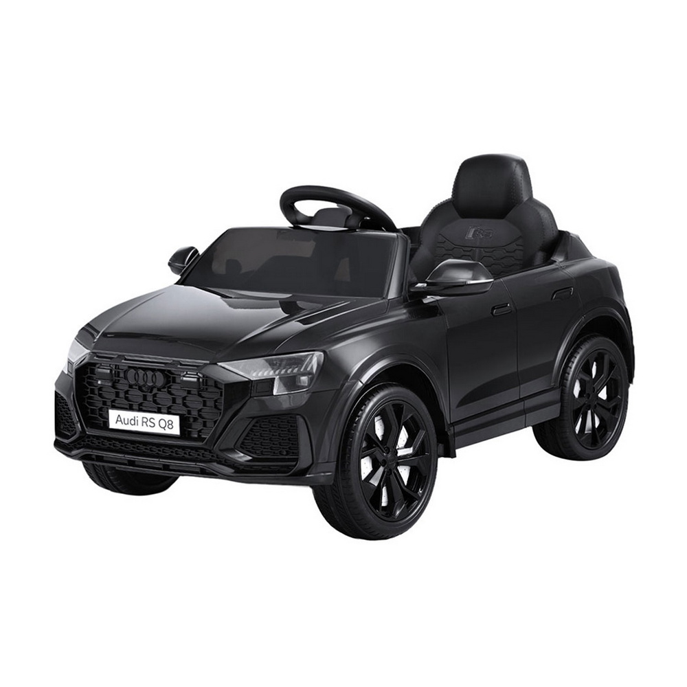 Kids Ride On Car Licensed RSQ8 Electric Toy Black Remote 12V Cars Black Kids Ride On Car Licensed RSQ8 Electric Toy Black Remote 12V Cars Black
