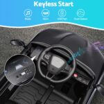 Kids Ride On Car 12V Licensed Ford Electric Toy with Remote Control Horn Music 97x61cm Black