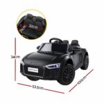 Kids Ride On Car Audi R8 Licensed Sports Electric Toy Cars Black