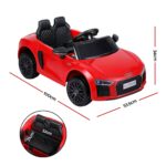 Ride On Car Licensed Audi R8 12V Electric Car for Kids Battery Red