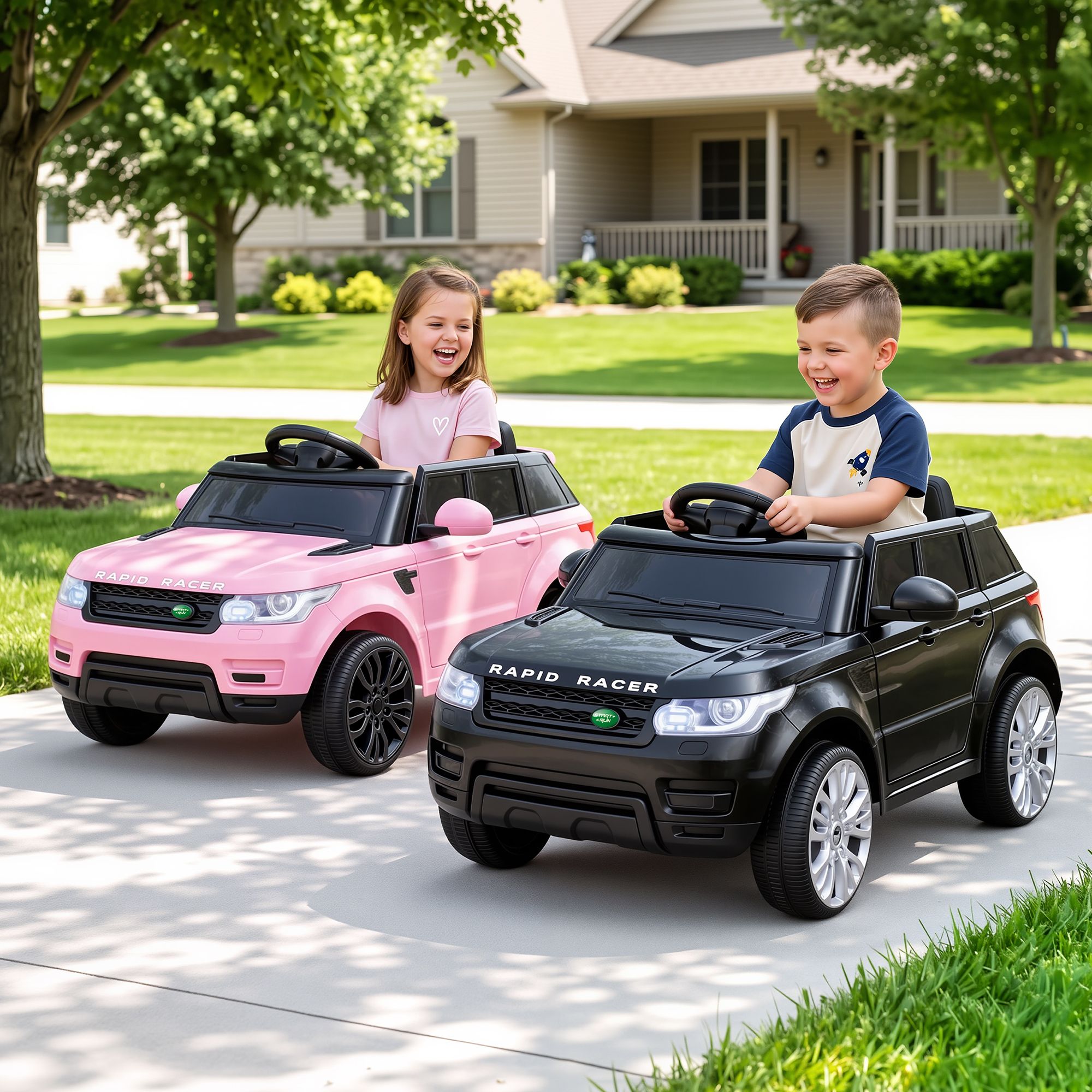 Rigo Kids Electric Ride On Car Black Pink Ride-On Toy with Remote Control Rigo Kids Electric Ride On Car Black Pink Ride-On Toy with Remote Control