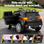 Rigo Kids Electric Ride On Car Black Pink Ride-On Toy with Remote Control