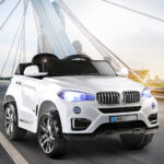Rigo Kids Electric Ride On Car SUV BMW-Inspired X5 Toy Cars Remote 6V White
