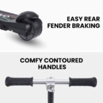 ROVO KIDS WhizKid Electric Scooter, Ages 5-11, Adjustable Height, AU Compliant, Lithium Battery, Brushless Motor, Black