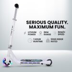 ROVO KIDS WhizKid Electric Scooter, Ages 5-11, Adjustable Height, AU Compliant, Lithium Battery, Brushless Motor, White