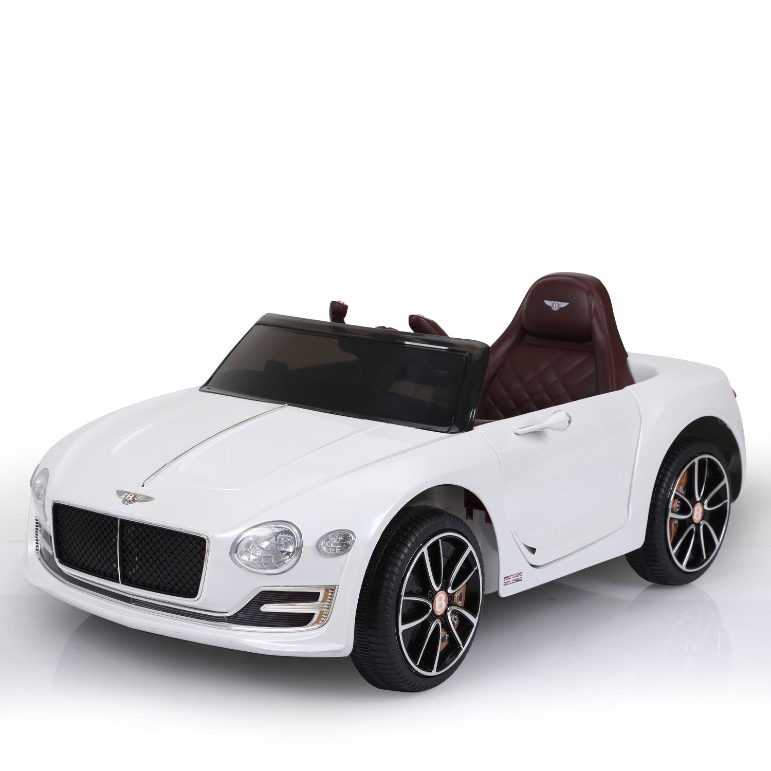 Kahuna Bentley Exp 12 Speed 6E Licensed Kids Ride On Electric Car Remote Control - White Kahuna Bentley Exp 12 Speed 6E Licensed Kids Ride On Electric Car Remote Control - White