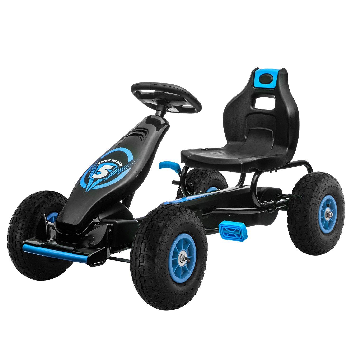 Kahuna G18 Kids Ride On Pedal Go Kart - Blue Kahuna G18 Kids Ride On Pedal Go Kart - Blue