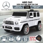 Kahuna Mercedes Benz AMG G63 Kids Electric Ride On Car w/ Remote Control - White