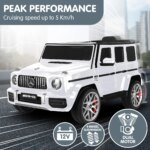 Kahuna Mercedes Benz AMG G63 Kids Electric Ride On Car w/ Remote Control - White