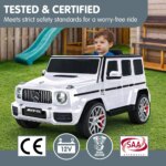 Kahuna Mercedes Benz AMG G63 Kids Electric Ride On Car w/ Remote Control - White