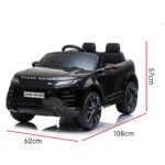 Kahuna Land Rover Licensed Kids Electric Ride On Car Remote Control - Black
