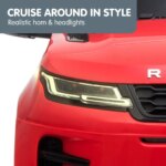 Kahuna Land Rover Licensed Kids Electric Ride On Car Remote Control - Red