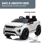 Kahuna Land Rover Licensed Kids Electric Ride On Car Remote Control - White