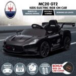 Kahuna Maserati MC20 GT2 Licensed Electric Kids Ride On Race Car Black