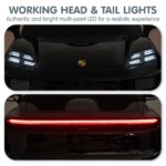 Kahuna Black Porsche Macan Turbo EV Kids Ride On Car 12V Electric Car