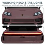 Kahuna Pink Porsche Macan Turbo EV Kids Ride On Car 12V Electric Car