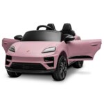 Kahuna Pink Porsche Macan Turbo EV Kids Ride On Car 12V Electric Car