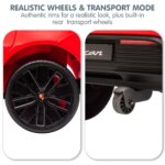 Kahuna Red Porsche Macan Turbo EV Kids Ride On Car 12V Electric Car