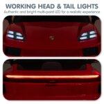 Kahuna Red Porsche Macan Turbo EV Kids Ride On Car 12V Electric Car