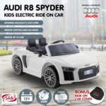 Kahuna Kahuna R8 Spyder Audi Licensed Kids Electric Ride On Car Remote Control - White
