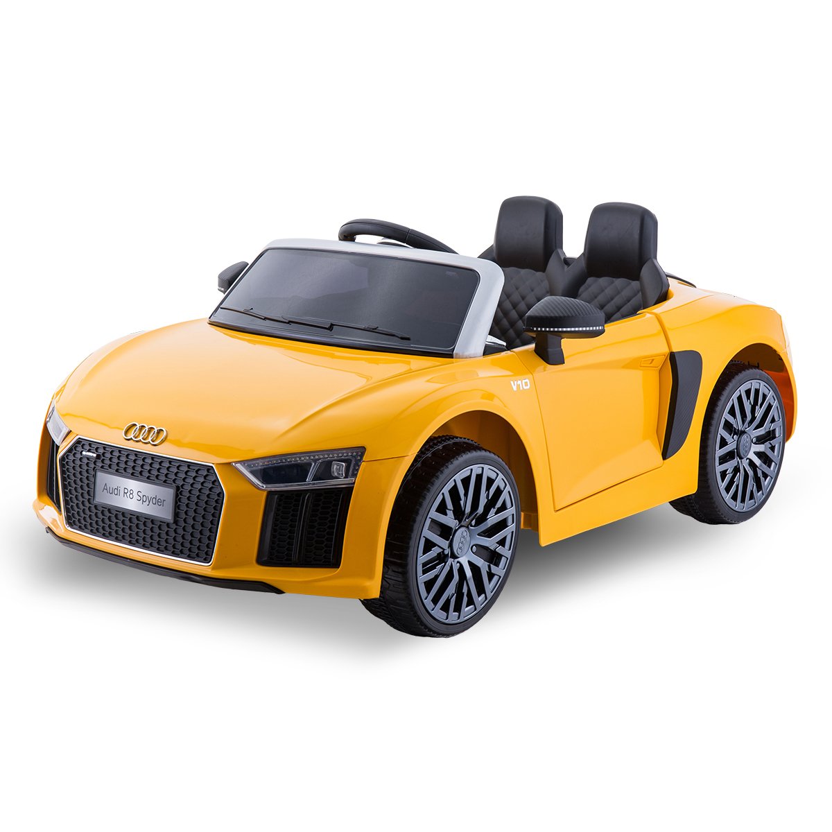 Kahuna R8 Spyder Audi Licensed Kids Electric Ride On Car Remote Control - Yellow Kahuna R8 Spyder Audi Licensed Kids Electric Ride On Car Remote Control - Yellow