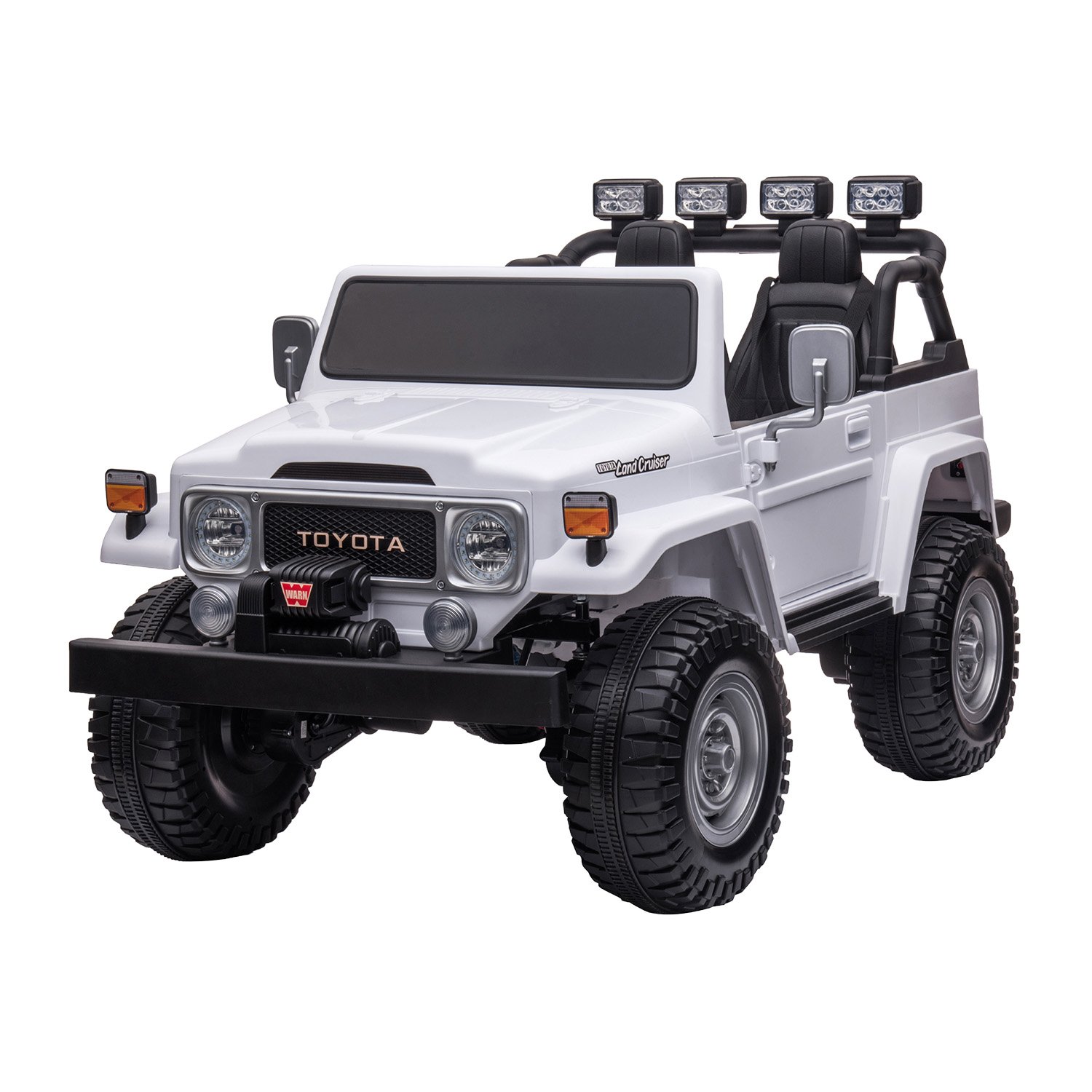Kahuna Licensed Toyota FJ-40 Kids Ride On Electric Toy Car 80W - White Kahuna Licensed Toyota FJ-40 Kids Ride On Electric Toy Car 80W - White