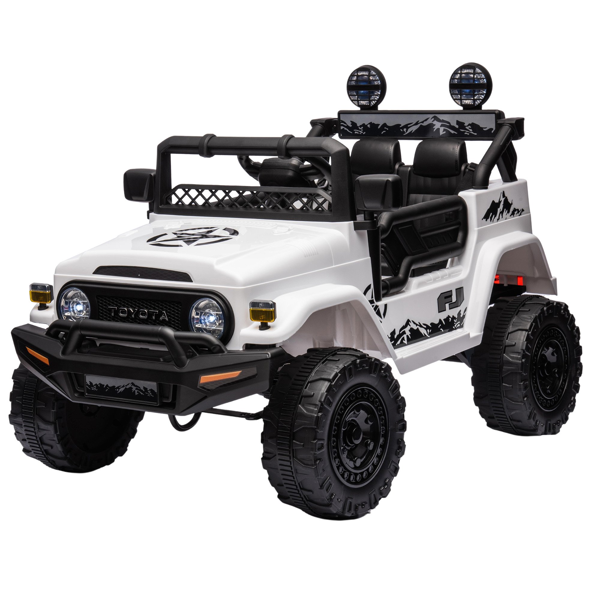Kahuna Authorized Toyota Electric Kids Ride-on Car Fj Cruiser - White Kahuna Authorized Toyota Electric Kids Ride-on Car Fj Cruiser - White