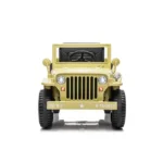 12V Military Jeep Electric Ride On Car For Kids - Khaki