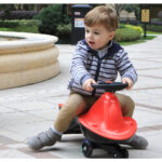 Yellow-Glide Walker Swing Car Twist Car Rind On Toy  Italian Designer For Children Outdoor