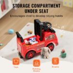 Ride On Push Car for Toddlers, Ages 1-3, Ride Racer, Sit to Stand Toddler Ride On Toy, Classic Kids Ride On Car with Music Steering Wheel & Under Seat Storage, Ride On Toy for Boys Girls, Red