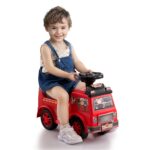 Ride On Push Car for Toddlers, Ages 1-3, Ride Racer, Sit to Stand Toddler Ride On Toy, Classic Kids Ride On Car with Music Steering Wheel & Under Seat Storage, Ride On Toy for Boys Girls, Red